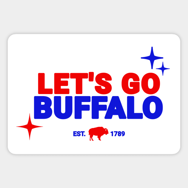 Lets Go Buffalo Magnet by LizardIsland
